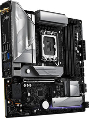 Carte mère ASRock B860M LiveMixer WiFi argent et noir illuminée