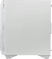 Boîtier PC MSI MPG GUNGNIR 110R BLANC blanc mat avec panneaux ventilés LED bleues verticales