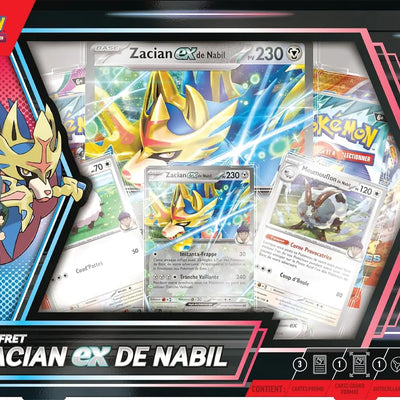 Pokemon JCC – Coffret Zacian-ex de Nabil Édition Écarlate & Violet : Aventures