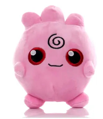 Peluche Pokémon Toudoudou rose 20 cm coton doux yeux rouges spirale