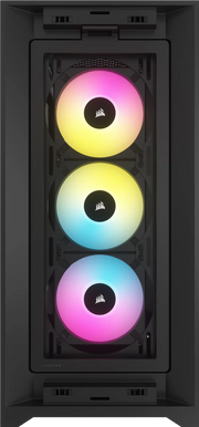 Ventilateurs Corsair iCUE 5000D RGB Airflow NOIR, éclairage multicolore vibrant
