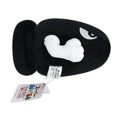 Peluche Bill Bourrin Super Mario Bros 15 cm noir avec oeil blanc brodé