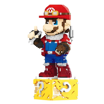 Bricks  Super Mario Bros - Modèle Mario sur un bloc POW