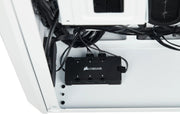 Diviseur Corsair Black corsair à 6 ports étiquetés, design rectangulaire élégant, Corsair Frame 4000D RS Blanc