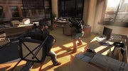 Chaise de bureau noire Splinter Cell Conviction Xbox 360, dossier en croix et pieds rouges