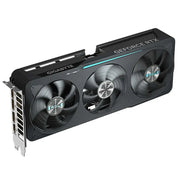 Carte graphique Gigabyte GeForce RTX 5070 EAGLE OC noire à 3 ventilateurs et éclairage turquoise
