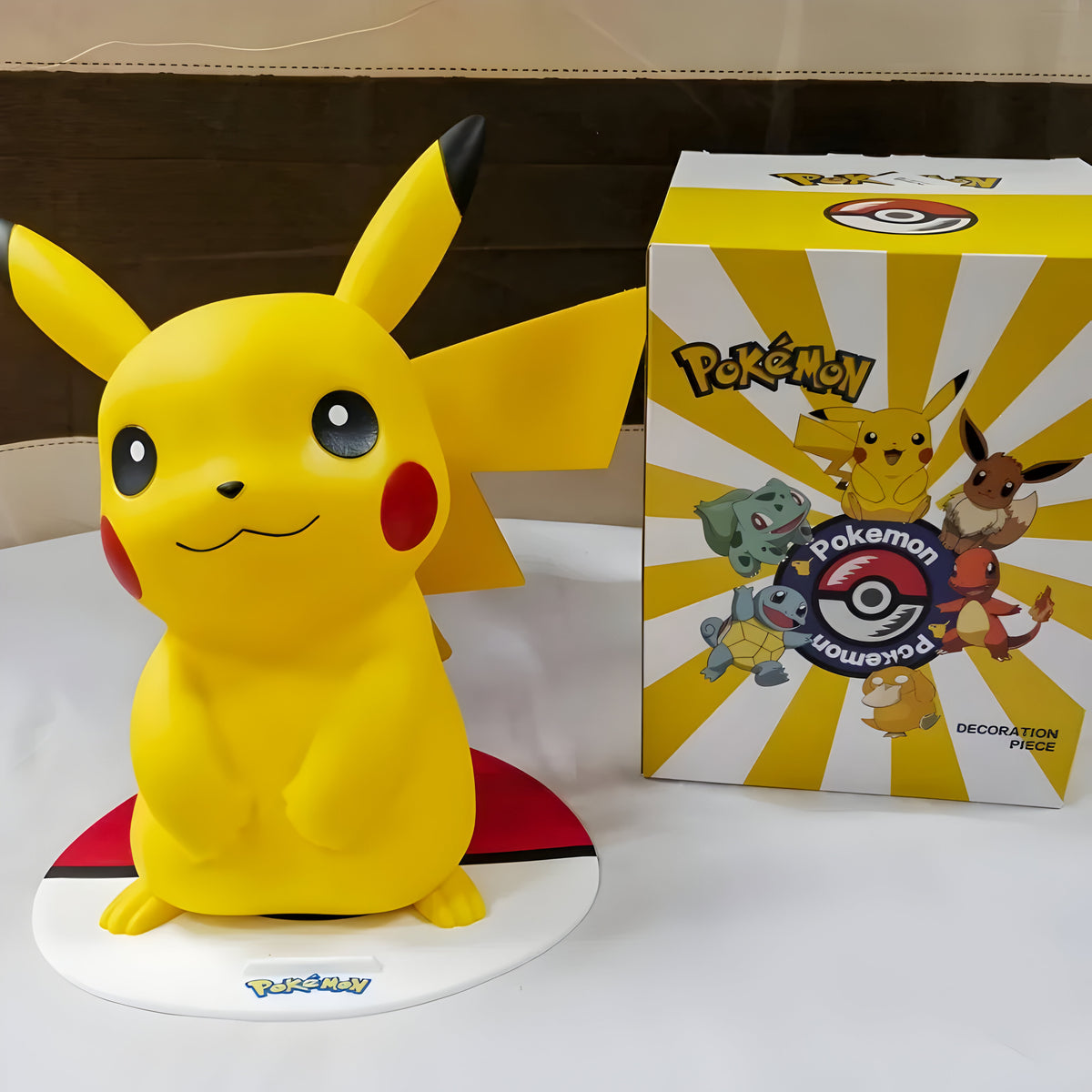 Figurine Pokemon - Pikachu Souriant- 20 à 25 cm image 0