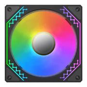 Ventilateur Xigmatek Starz Pro RGB noir carré à LED multicolores