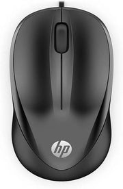 Souris filaire USB HP 1000 noire au design ergonomique et fini brillant