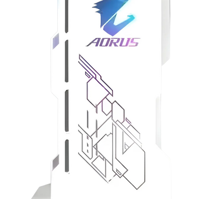 Support Carte Graphique 5v 3Pin RGB - AORUS - Blanc