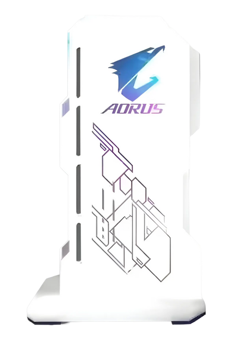 Support Carte Graphique 5v 3Pin RGB - AORUS - Blanc