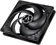 Ventilateur de refroidissement Arctic P12 Slim PST 12 cm noir mat à design angulaire