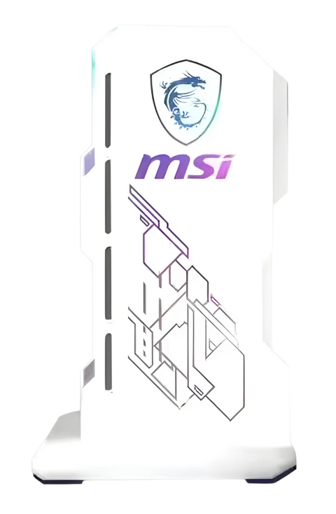 Support Carte Graphique 5v 3Pin RGB - MSI - Blanc