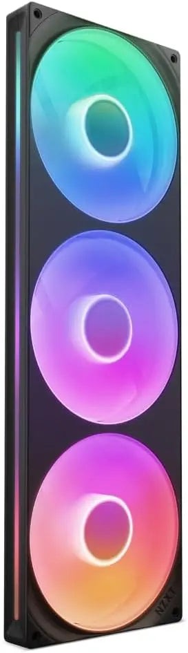 Tour NZXT F420 RGB Core Noir, tour refroidissement 3 ventilateurs RGB noirs à LED multicolores