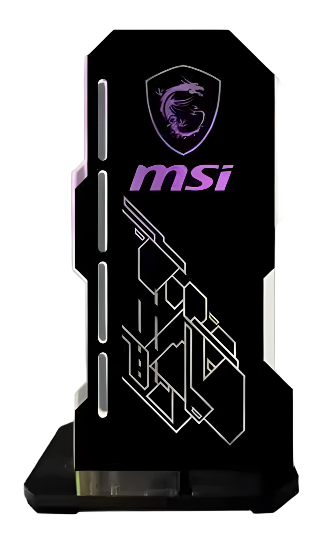 Support GPU 5v 3Pin RGB - MSI - Noir image 0