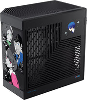 Boîtier HYTE Y60 Persona 3 Reload Edition noir avec artwork anime rose, vert, bleu