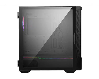 Boîtier PC MSI MPG VELOX 100P AIRFLOW noir avec panneau latéral transparent et éclairage RGB