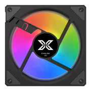 Lot de 3x Xigmatek Starz Pro RGB Noir ventilateur arrière arc-en-ciel logo