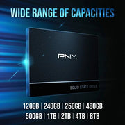 Disque SSD PNY CS9900 2.5’’ 500Go surface carbone texturée noire