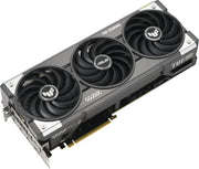 Carte graphique Asus TUF Gaming RTX 5070 Ti OC noire et argentée à trois ventilateurs