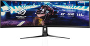 Moniteur gaming incurvé ASUS ROG 49 pouces noir 4K HDR 144 Hz logo ROG affiché