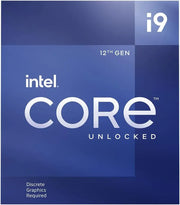 Boîte Intel Core i9-12900KF 12e gen, design bleu dégradé déverrouillé