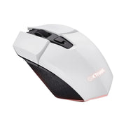 Souris gamer GX Trust GXT 1108 blanche avec éclairage LED rouge