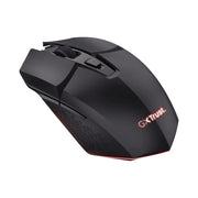 Souris gamer GX Trust GXT 1108 noire avec LED rouges et grip texturé