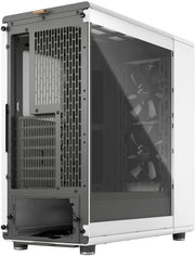 Cohorte PC Fractal Design North Chalk White TG Clear vue arrière fractale blanc noir
