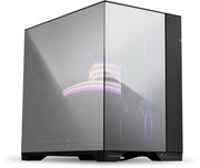 Lian Li O11 Vision Chrome avec panneau latéral verre noir-gris, LED violet-jaune