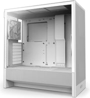 NZXT H5 Flow BLANC, boîtier PC blanc minimaliste à panneaux mesh perforés