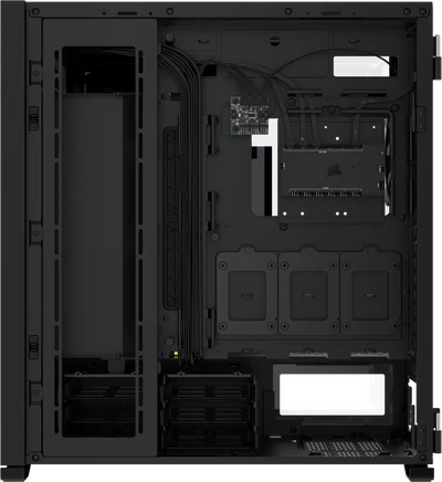 Corsair 4000D Airflow Noir boîtier PC noir avec bloc watercooling transparent