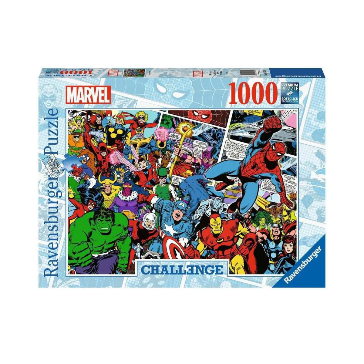 Puzzle Ravensburger – Challenge Marvel (1000 pièces) Pixel 404