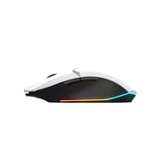 Souris gamer GX Trust GXT 1108 blanc avec éclairage RGB au bas