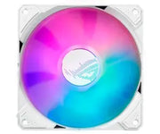 Ventilateur ARGB 120 mm ASUS ROG Ryugin III 240 blanc à cadre blanc et dégradé rose-violet-bleu