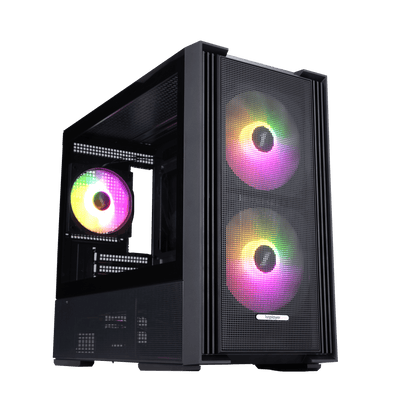 Boîtier PC 1stPlayer AU6 ARGB Noir - Mini Tour Micro-ATX