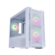 Boîtier PC 1stPlayer AU6 ARGB Blanc - vue principale - Boîtier