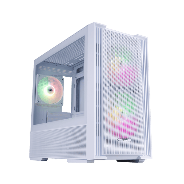 Boîtier PC 1stPlayer AU6 ARGB Blanc - vue principale