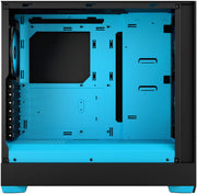 Fractal Design Pop Air RGB Cyan Core TG Clear Tint, boîtier noir et cyan élégant