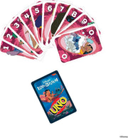 Jeu Uno édition spéciale Lilo & Stitch 2025 aux cartes roses et bleues vibrantes