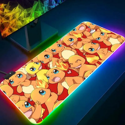 Tapis de Souris Gaming RGB Pokémon - Salamèche XL