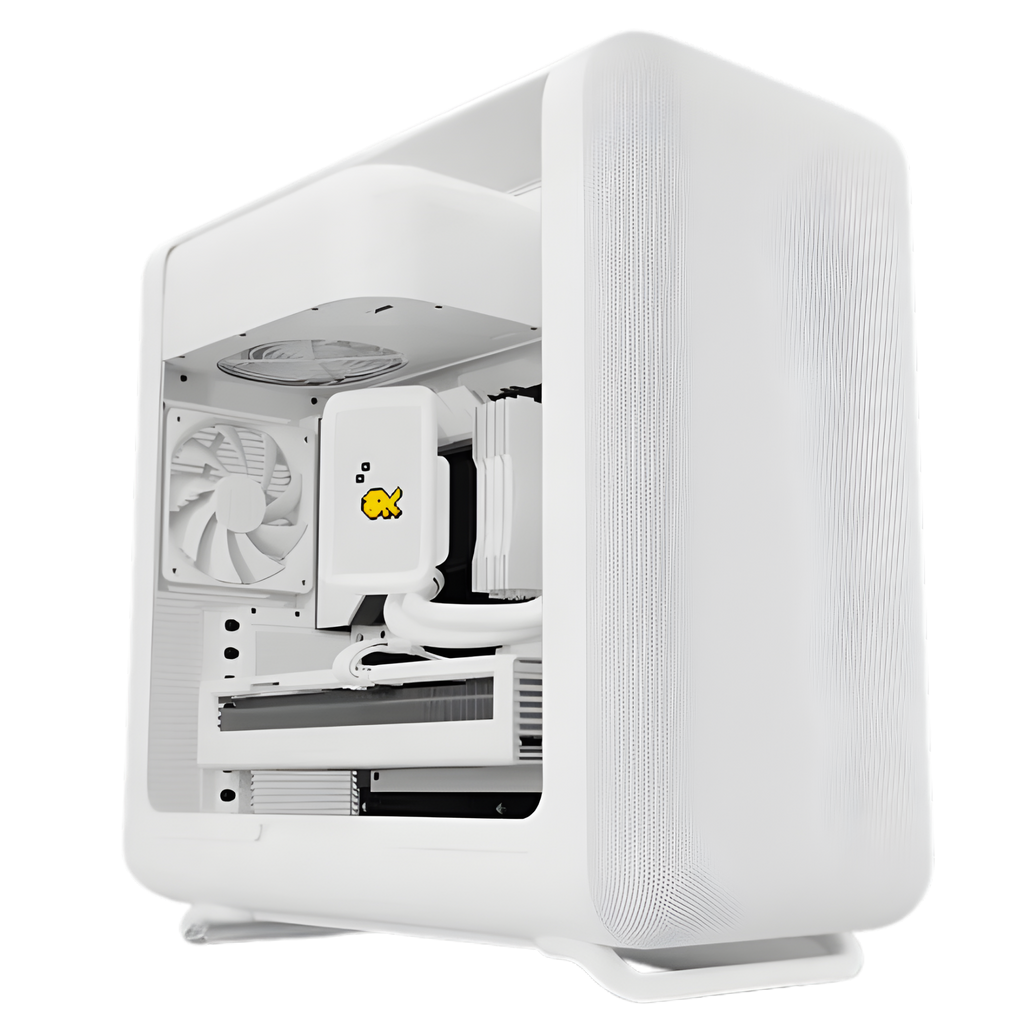 PC Gamer HYTE X50 Blanc – Perf Max x Ryzen 7 9800X3D × RTX 5070 TI
