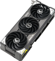 Carte graphique Asus TUF RTX 5070 Ti OC 16 Go noire et argentée à 3 ventilateurs