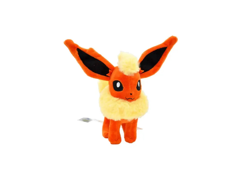 Peluche Pokémon Pyroli orange et crème 20 cm coton doux