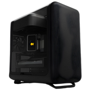 Boîtier PC HYTE X50 Noir mat noir avec panneau transparent et logo poisson jaune illuminé