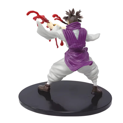 Figurine Jujutsu Kaisen Choso en pose de combat dynamique violet et blanc