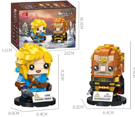 Bricks Zelda - Brick - The Legend Of Zelda - Link & Ganon image 0
