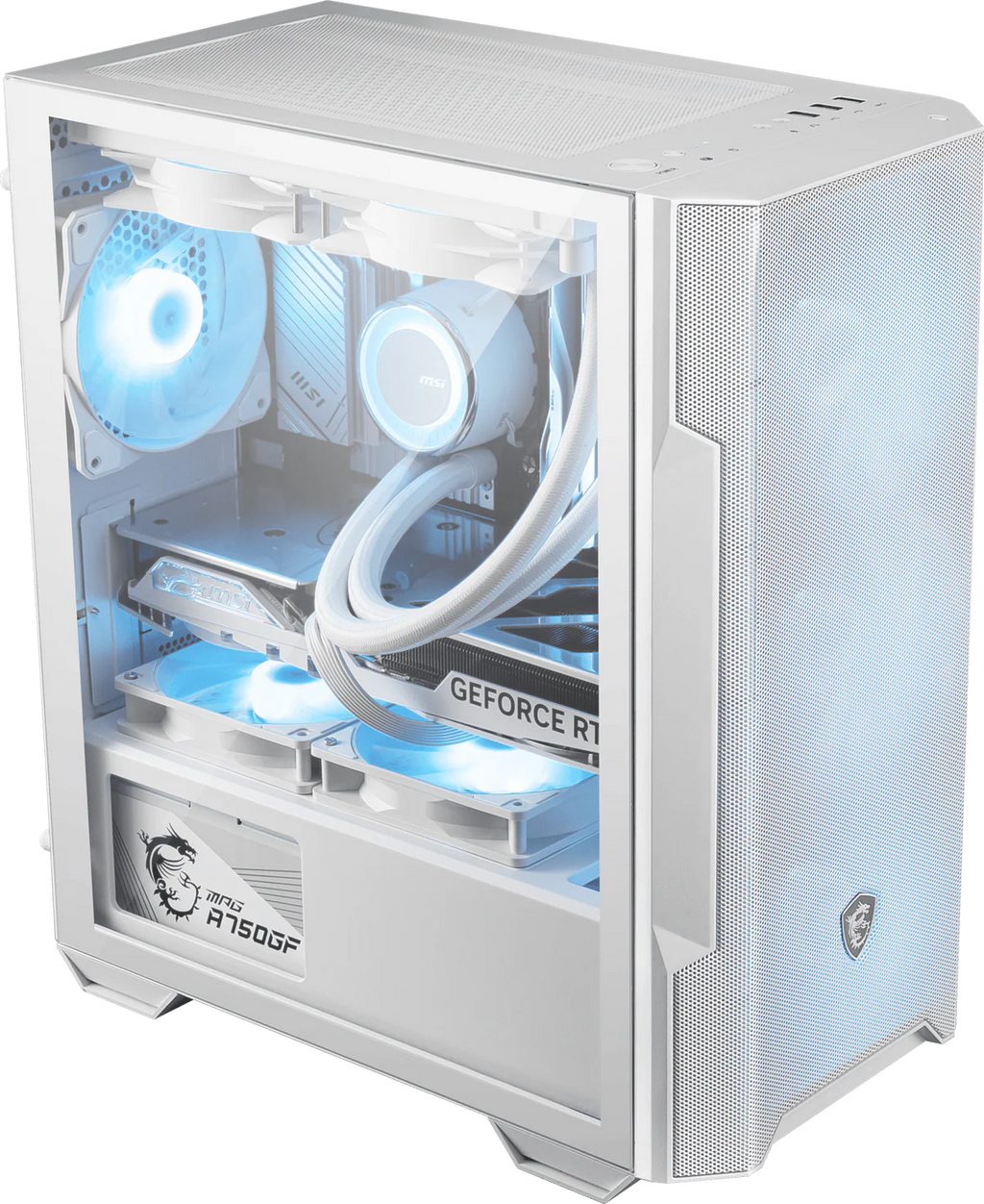 PC Gamer MSI MAG Forge M100R Blanc x Petit Budget | Ryzen 7 5700X x RTX 5050