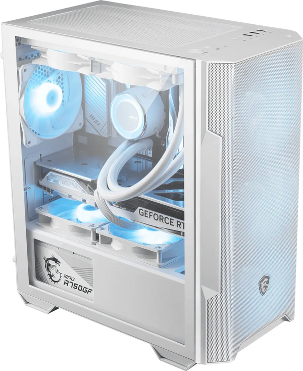 PC Gamer MSI MAG Forge M100R Blanc x Petit Budget | Ryzen 7 5700X x RTX 5050
