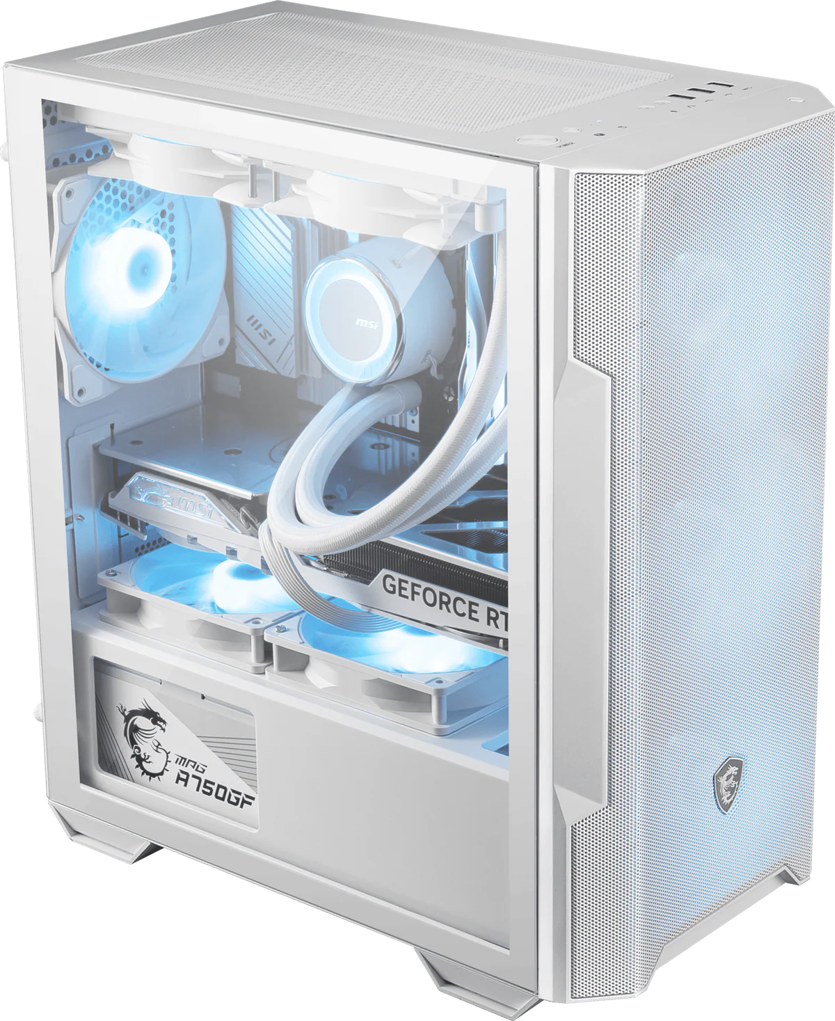 PC Gamer MSI MAG FORGE M100R Blanc x Petit Budget | Ryzen 5 5500 x RTX 5050